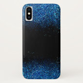 Blue Glitter Dust Phone Case (Achterkant)