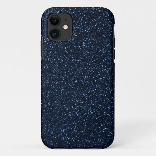 Blue Glitter-effect Case-Mate iPhone Case (Achterkant)