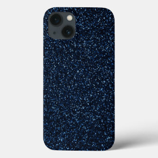 Blue Glitter-effect iPhone 13 Hoesje
