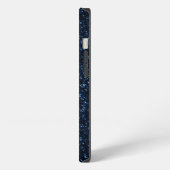 Blue Glitter-effect iPhone Hoesje (Linkerkant)