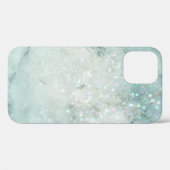 Blue Glitter en Bokeh iPhone / iPad case (Achterkant (horizontaal))