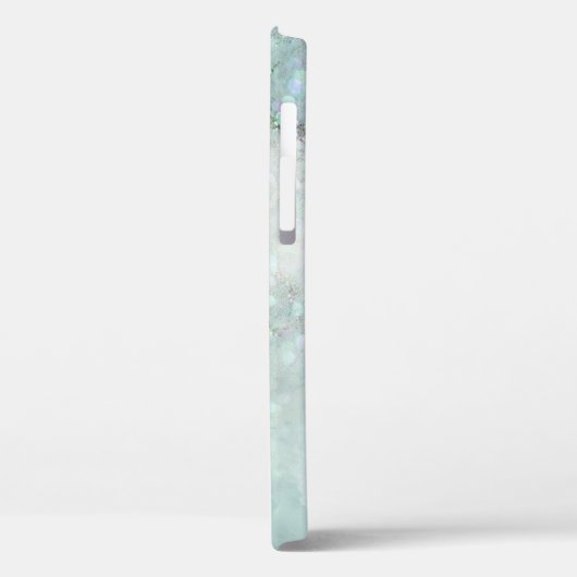 Blue Glitter en Bokeh iPhone / iPad case (Achterkant / Links)