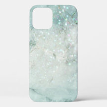 Blue Glitter en Bokeh iPhone / iPad case