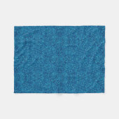 Blue Glitter Fleece Blanket (Voorkant (Horizontaal))
