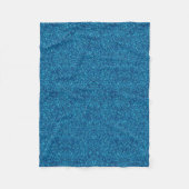 Blue Glitter Fleece Blanket (Voorkant)