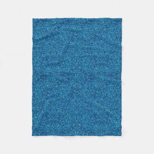 Blue Glitter Fleece Blanket (Voorkant)