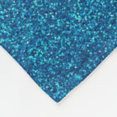 Blue Glitter Fleece Blanket Deken (Hoek)