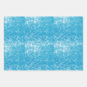 Blue Glitter Inpakpapier Vel (Voorkant)