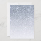 Blue Glitter is een Baby shower voor jongens Kaart (Achterkant)