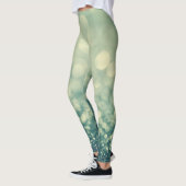 Blue Glitter: Kerst Abstract Leggings (Links)