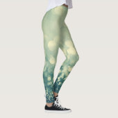 Blue Glitter: Kerst Abstract Leggings (Rechts)