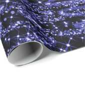 Blue Glitter kerstbomen Holiday Cadeaupapier (Rol Hoek)