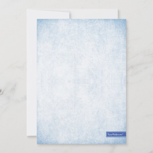 Blue Glitter Kijk Bachelorette Kaart (Achterkant)