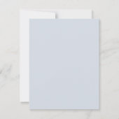 Blue Glitter Lijst Bow doop Kaart (Achterkant)