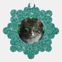 Blue Glitter Lijst Kerst