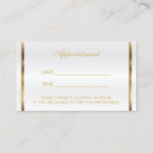 Blue Glitter Lips Afsprakenschema op Wit 2 Afsprakenkaartje (Achterkant)