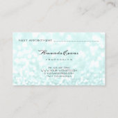 Blue Glitter make-up artiest Blogger Event Afsprakenkaartje (Achterkant)