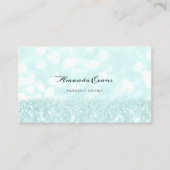 Blue Glitter make-up artiest Blogger Event Afsprakenkaartje (Voorkant)