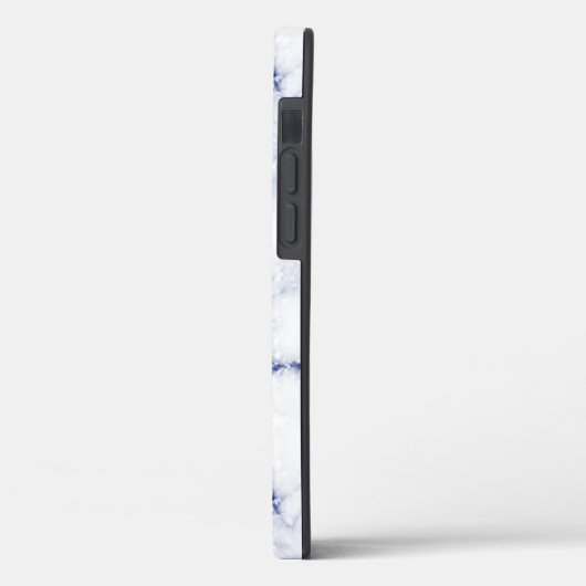 Blue Glitter Marble Personalized Case-Mate iPhone Case (Achterkant / Links)