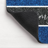Blue Glitter Mousepad Muismat (Hoek)