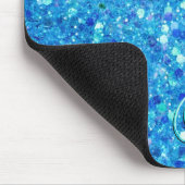Blue Glitter Mousepad Muismat (Hoek)