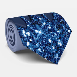 Blue Glitter Necktie Stropdas