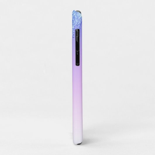 Blue Glitter Ombré Glam Sparkles Case-Mate iPhone Case (Achterkant/links)