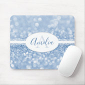 Blue Glitter Personaliseert Muismat (Met muis)