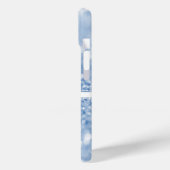 Blue Glitter Personaliseert Samsung Galaxy Hoesje (Achterkant / Links)