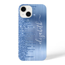 Blue Glitter Personalized