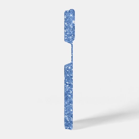 Blue Glitter Personalized iPhone Hoesje (Rechterkant)