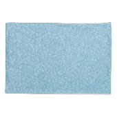 Blue Glitter Personalized Pillow Hoesje Kussensloop (Achterkant)