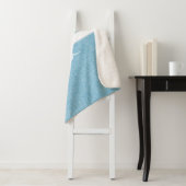 Blue Glitter Personalized Sherpa Blanket Deken (In situ)