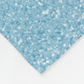Blue Glitter Personalized Throw Blanket Fleece Deken (Hoek)