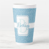 Blue Glitter persoonlijke Mok (Voorkant)