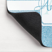 Blue Glitter persoonlijke Muismat (Hoek)