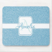 Blue Glitter persoonlijke Muismat (Voorkant)
