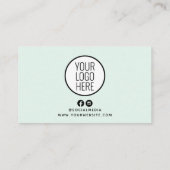 Blue Glitter Salon Spa Appointment Reminder Kaart Visitekaartje (Achterkant)