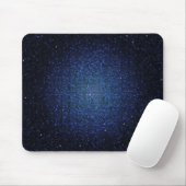 Blue Glitter Sequin Disco gepersonaliseerde mousep Muismat (Met muis)