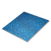 Blue Glitter Shiny Style Tegeltje (Zijkant)