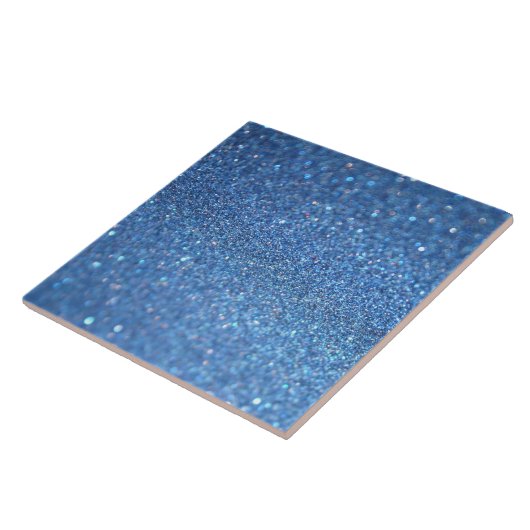 Blue Glitter Shiny Style Tegeltje (Zijkant)