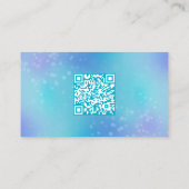 Blue glitter sparkly Makeup artist Visitekaartje (Achterkant)