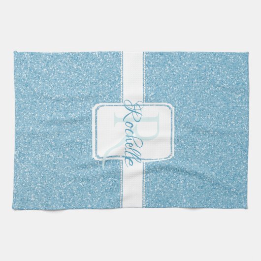 Blue Glitter Specialized Kitchen Towel Theedoek (Horizontaal)