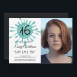 Blue Glitter Splash Sweet 16 16th Birthday Party Kaart<br><div class="desc">Een moderne, zoete 16 verjaardagsfeestuitnodiging met een blauwe glittersplash en het nummer 16 in de moderne typografie. Verstuur deze coole blauwe glitter en de zwarte 16e verjaardagsfeestuitnodiging naar je familie en vrienden. Voeg gewoon je persoonlijke gegevens toe aan deze uitnodiging van de zestiende verjaardagsfeestdag. Neem contact met ons op via...</div>