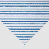 Blue Glitter Stripe Winter Tissue Paper Tissuepapier (Detail)