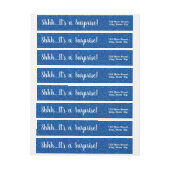 BLUE Glitter SURPRISE Wrap de Etiketten van het Ad (Vel)