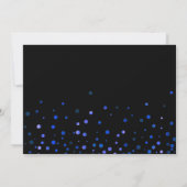 Blue Glitter zal je mijn uitnodiging zijn. (Achterkant)