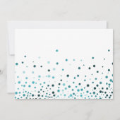 Blue Glitter zal je mijn uitnodiging zijn. (Achterkant)