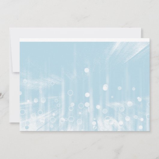 Blue Glitter zal je mijn uitnodiging zijn. (Achterkant)