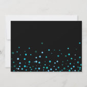 Blue Glitter zal je mijn uitnodiging zijn. (Achterkant)
